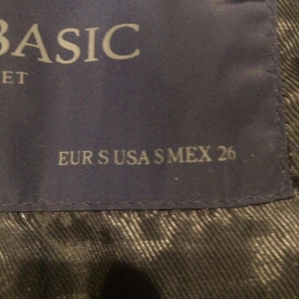 Zara Basic Down Filled Navy Jacket Sz S - image 5